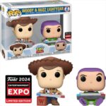 Funko Pop! Disney Toy Story Woody Buzz Lightyear 2-Pack Entertaiment Expo 2024 Limited Edition