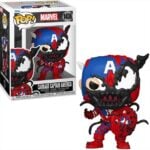 Funko Pop! Marvel: Carnageized - Carnage Captain America #1436 Bobble-Head Vinyl Figure