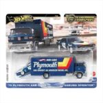 Hotwheels 1/64 team transport HRV38 Sakura Sprinter Truck  1970 Plymouth AAR Cuda