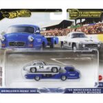 Hotwheels 1/64 Team Transport - Mercedes Benz 300SL and 1955 Mercedes Benz Blaues Wunder Truck