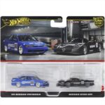 Mattel Hot Wheels Premium: 2 Pack 1/64 – Nissan R390 GT1/ 1994 Nissan Primera