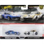 Mattel Hot Wheels Premium: 2 Pack 1/64 – T1969 Copo Corvette / Custom Corvette Stingray Coupe