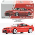 Pop Race 1/64 Nissan Gt-r r33 Nismo 400r Red