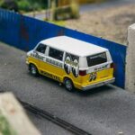 Tarmac 1/64 dodge van *mooneyes*, white/yellow - Image 2