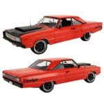 Acme Diecast 1/18 1967 Plymouth Coronet -  R/T Restomod - Red Black