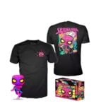 Funko Pop!  Tee Adult: Marvel - Spider-Man Black Light Vinyl Figure and T-Shirt L Spiderman