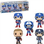 Funko Pop! 5-Pack Marvel: Year of The Shield - Captain America: Through the Ages Special Edition Bob