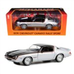 Greenlight 1/18 1979 Chevrolet Camaro Rally Sport,Silver And Black