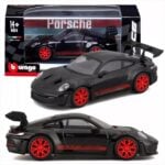 Bburago 1/43 Porsche 911 Gt3 Rs,Black/Red