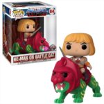 Funko Pop! Ride Deluxe: Masters of the Universe - He-Man on Battle Cat Flocked Special Edition #84