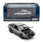 Hobby Japan 1/64 Toyota Sprinter Trueno Gt Apex Ae86 Jdm Style With Carbon Bonnet,White/Black