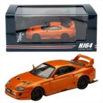 Hobby Japan 1/64 Toyota Supra Jza80 Jdm Customized Version,Orange Metallic