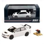 Hobby Japan 1/64 Mitsubishi Lancer Evolution 8 Mr Gsr With Engine Display Model,White Solid