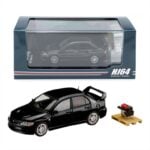 Hobby Japan 1/64 Mitsubishi Lancer Evolution 9 Gsr With Engine Display Model,Black Mica
