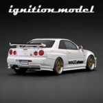 Ignition 1/18 Nissan Skyline Gt-R Bnr34,White - Image 2