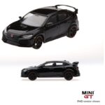 Mini GT 1/64 2017 honda civic type r fk8 right hand drive - Black - Custom Rims Black or Silver