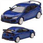 Mini GT 1/64 2017 honda civic type r fk8 with modulo kit left hand drive, aegean blue - Image 2