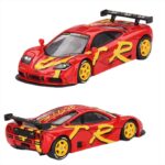 Mini GT 1/64 1996 mclaren f1 gtr presentation, red/yellow - Image 2