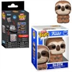 Funko Bitty Pop! Accessories: Sloth Vinyl Figure with 3 Pin Cases