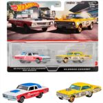Hotwheels 1/64 Premium 2 Pack 63 Plymouth Belvedere 426 Wedge - 65 Dodge Coronet