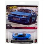Mattel Hot Wheels Premium: 1/43 – Nissan Skyline GT-R BNR34 V-Spec II Nur Blue