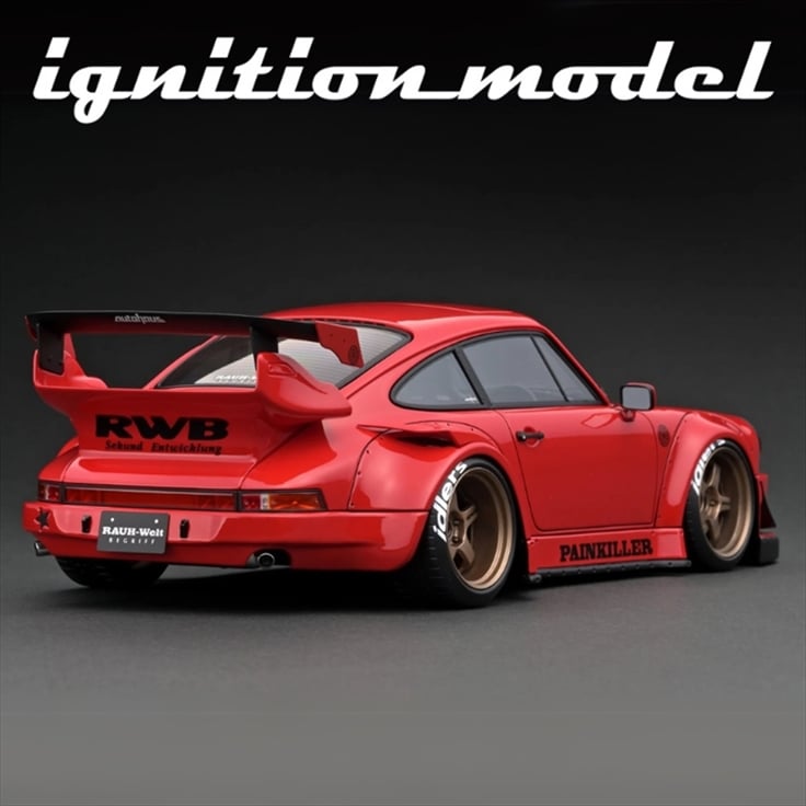 Red Proche Rwb Ignition Models 1/18 porsche rwb 930, red - A3 Collectibles