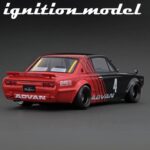 Ignition 1/18 lb works hakosuka 2door 14 inch wheels, black/red - Image 2