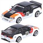 Inno Models 1/64 toyota levin ae86 #86 *inazuma worx pandem/rocket bunny*, white/black/orange/red