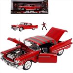 JADA #253255004 1/24 1958 cadillac series 62 with diecast freddy krueger figure