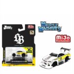 Maisto 1/64 1999 nissan skyline gt-r r34 liberty walk *muscle machines*, white/yellow