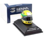 Minichamps 1/8 1988 helmet ayrton senna, world champion, yellow/green