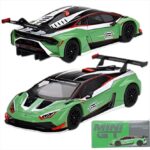 Mini GT 1/64 lamborghini huracan gt3 evo2 presentation, green