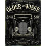 Tac Signs metal tac signs, older  wiser 30s rod