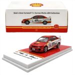 Tarmac 1/64 1998 Shell x Gran Turismo 7 mitsubishi lancer evolution v gsr, red/white