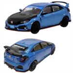 Tarmac 1/64 honda civic type r fk8 with container, brilliant blue/black bonnet
