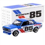 Tarmac 1/64 1972 bre datsun 510 #85 bobby allison trans am 235 championship, blue/white