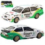 Tarmac 1/64 1989 ford sierra rs5000 cosworth macau guia race #8 tim harvey, white/green