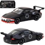 Tarmac 1/64 old  new porsche 997, matt black