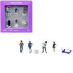 Tarmac Works T64F-009-BK RWB 1 6 Piece Diecast Figure Set 1/64