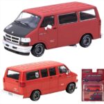 Tarmac 1/64 dodge van, red