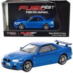 Tarmac 1/64 Nissan nismo r34 gt-r z-tune *feulfest tokyo*, blue