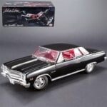 Acme Diecast 1/18 1965 chevrolet malibu z16, black with red interior