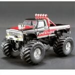 Acme Diecast 1/64 1974 ford f-250 monster truck *firestone*, black/red