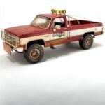 Acme Diecast 1/18 1982 chevrolet k-20 *world of outlaws push truck*, red/white