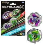 Beyblade X Knife Shinobi 4-80HN and Keel Shark 3-80F Top Dual Pack Set Hasbro