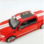 Acme Diecast 1/18 2017 shelby f-150 super snake pick-up, red with white stripes - Image 4