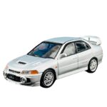 Hobby Japan 1/64 mitsubishi lancer gsr evolution iv cn9a, steel silver