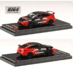 Hobby Japan 1/64 honda civic type r fl5 *yokohama advan color customized color ver.*, black/red