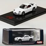 Hobby Japan 1/64 mazda rx-7 fd3s prit r type a with engine display model, pure white