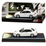 Hobby Japan 1/64 mitsubishi lancer rs evolution iii takumi fujiwara with seiji iwaki figure, white